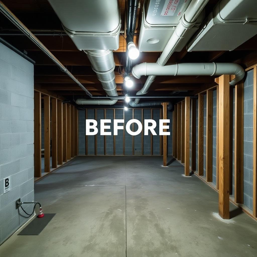 Basement finish-out — before
